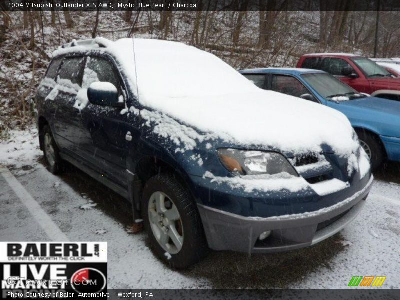 Mystic Blue Pearl / Charcoal 2004 Mitsubishi Outlander XLS AWD