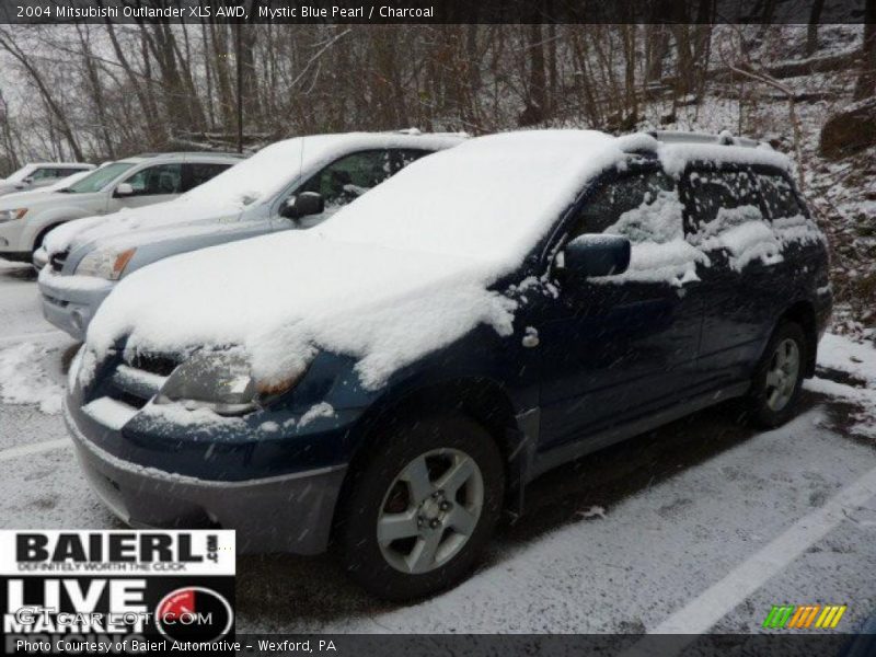 Mystic Blue Pearl / Charcoal 2004 Mitsubishi Outlander XLS AWD