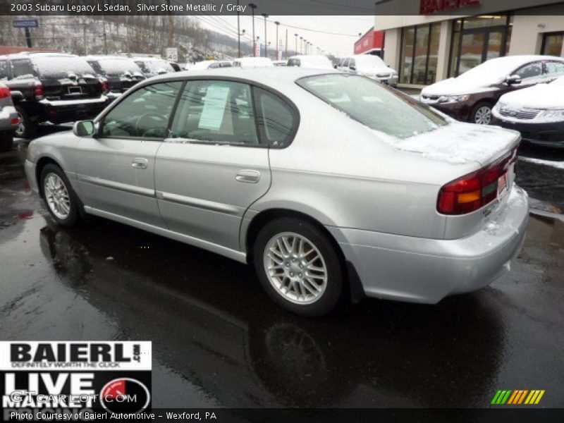 Silver Stone Metallic / Gray 2003 Subaru Legacy L Sedan