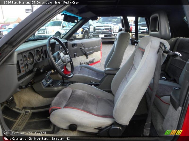  1986 Mustang GT Convertible Grey Interior