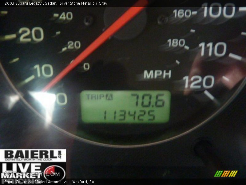 Silver Stone Metallic / Gray 2003 Subaru Legacy L Sedan