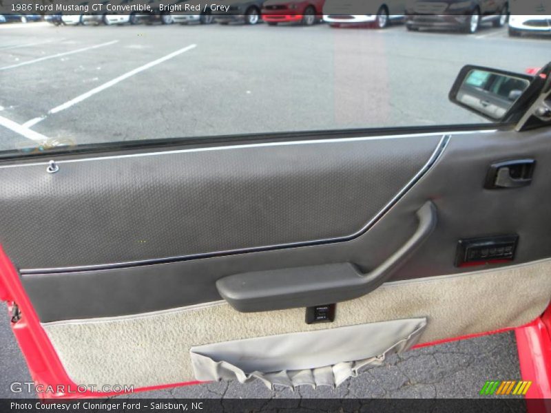 Bright Red / Grey 1986 Ford Mustang GT Convertible
