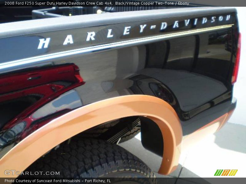 Black/Vintage Copper Two-Tone / Ebony 2008 Ford F250 Super Duty Harley Davidson Crew Cab 4x4