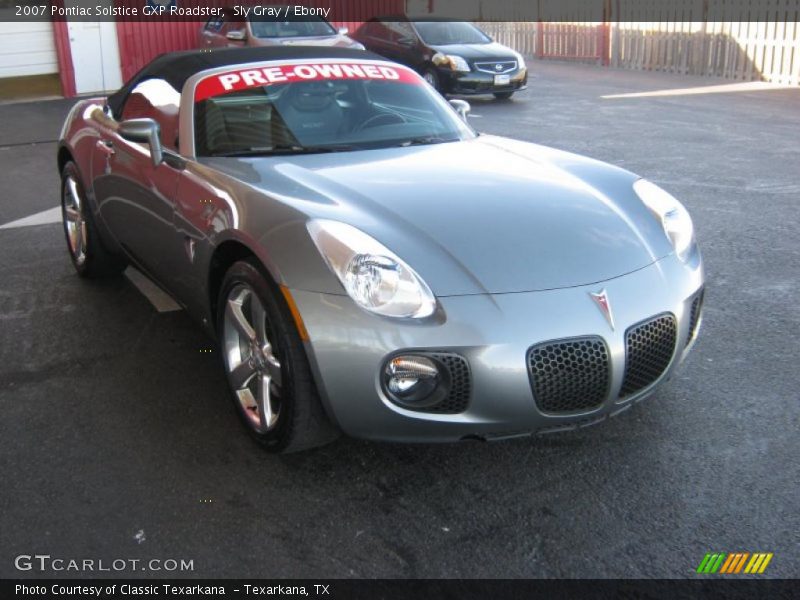 Sly Gray / Ebony 2007 Pontiac Solstice GXP Roadster