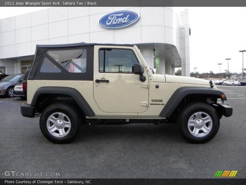 Sahara Tan / Black 2011 Jeep Wrangler Sport 4x4