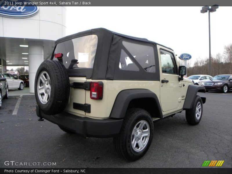 Sahara Tan / Black 2011 Jeep Wrangler Sport 4x4