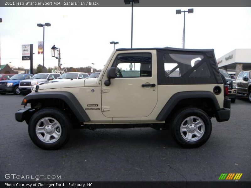 Sahara Tan / Black 2011 Jeep Wrangler Sport 4x4