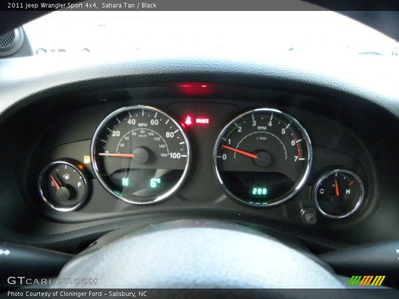 Sahara Tan / Black 2011 Jeep Wrangler Sport 4x4
