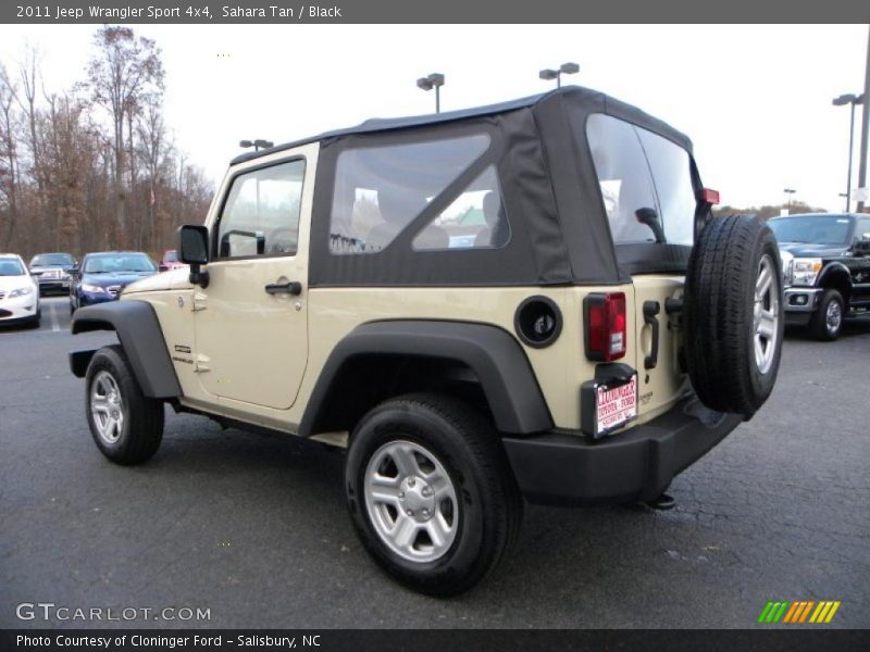 Sahara Tan / Black 2011 Jeep Wrangler Sport 4x4