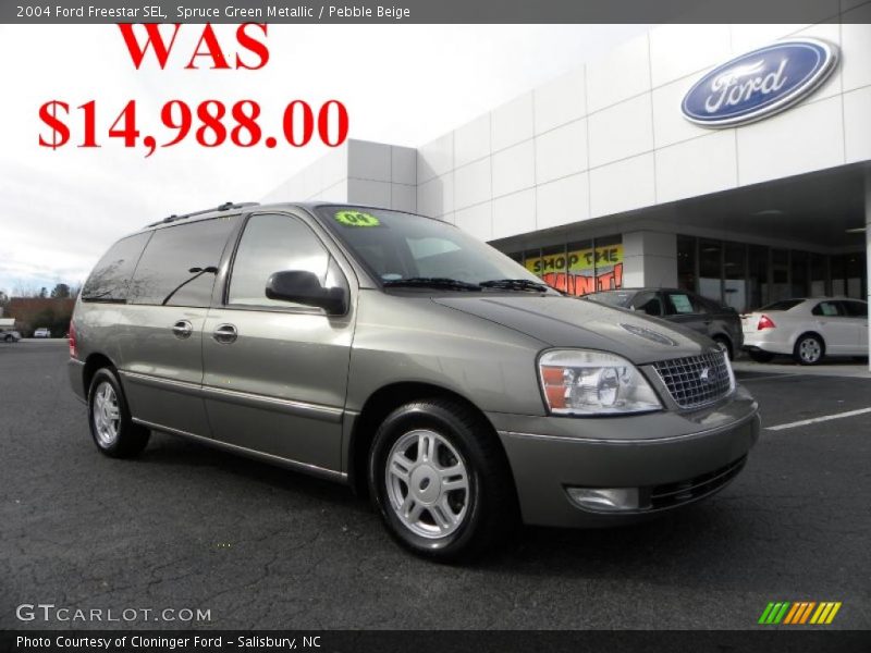 Spruce Green Metallic / Pebble Beige 2004 Ford Freestar SEL