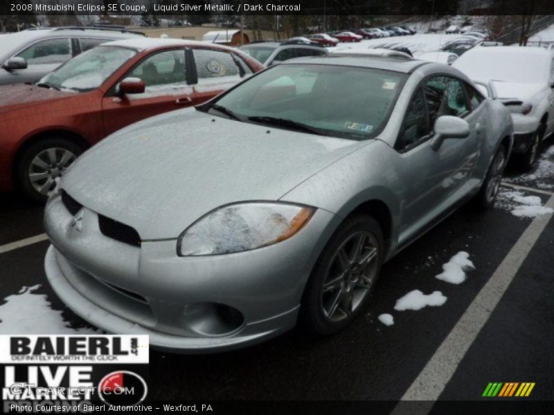 Liquid Silver Metallic / Dark Charcoal 2008 Mitsubishi Eclipse SE Coupe