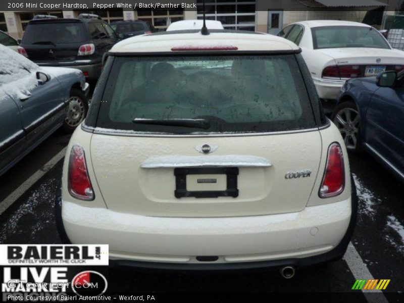 Pepper White / Black/Panther Black 2006 Mini Cooper Hardtop