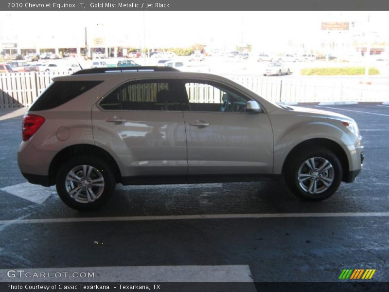 Gold Mist Metallic / Jet Black 2010 Chevrolet Equinox LT