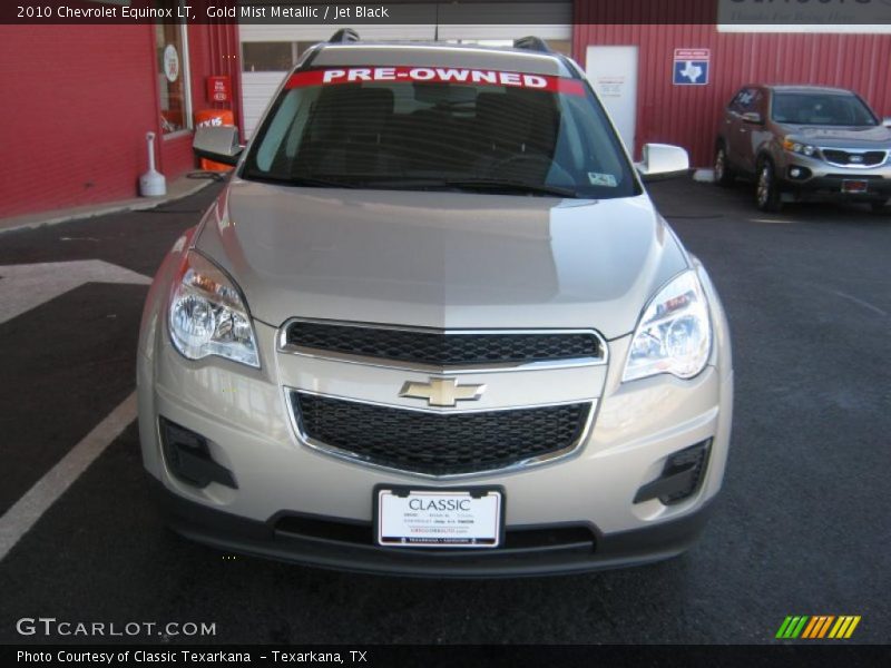 Gold Mist Metallic / Jet Black 2010 Chevrolet Equinox LT