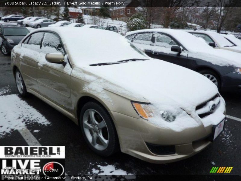 Harvest Gold Metallic / Warm Ivory 2008 Subaru Legacy 2.5i Sedan