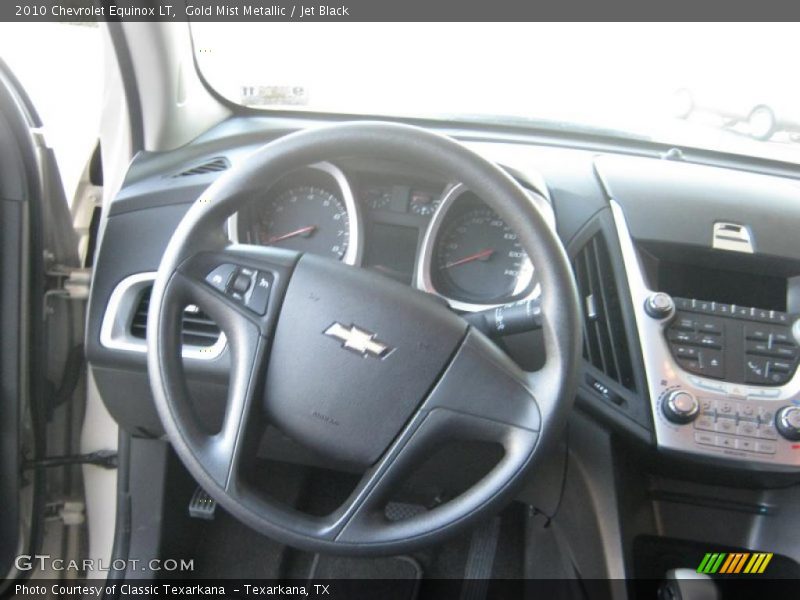 Gold Mist Metallic / Jet Black 2010 Chevrolet Equinox LT