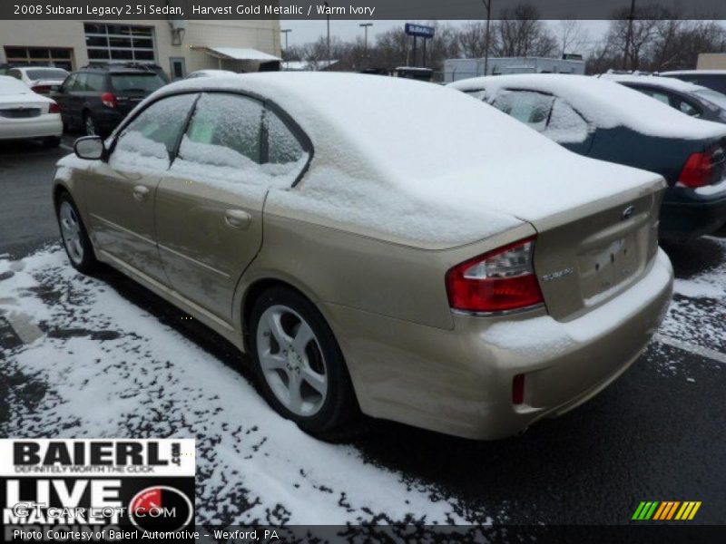 Harvest Gold Metallic / Warm Ivory 2008 Subaru Legacy 2.5i Sedan