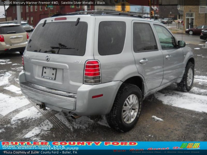 Satellite Silver Metallic / Black 2006 Mercury Mariner Premier 4WD