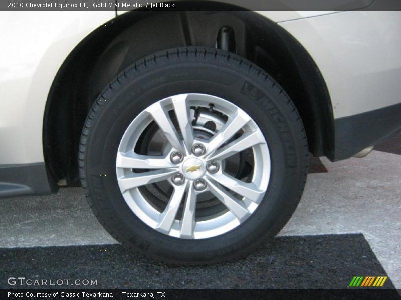 Gold Mist Metallic / Jet Black 2010 Chevrolet Equinox LT