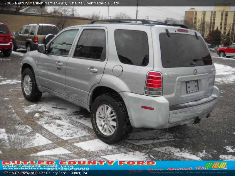 Satellite Silver Metallic / Black 2006 Mercury Mariner Premier 4WD