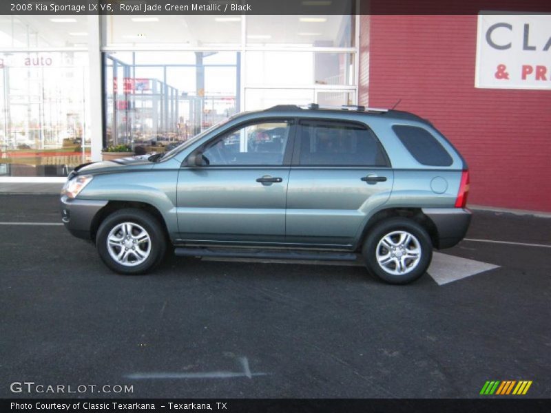 Royal Jade Green Metallic / Black 2008 Kia Sportage LX V6