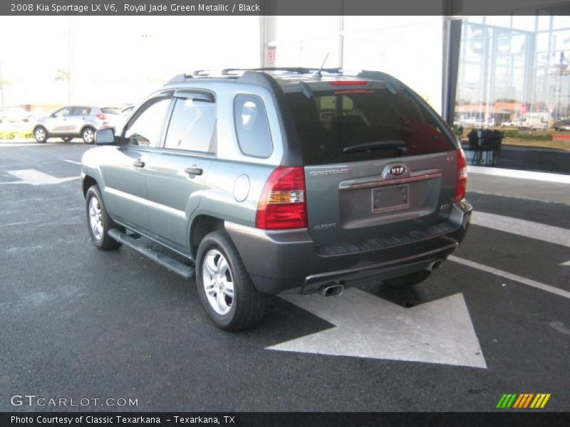 Royal Jade Green Metallic / Black 2008 Kia Sportage LX V6