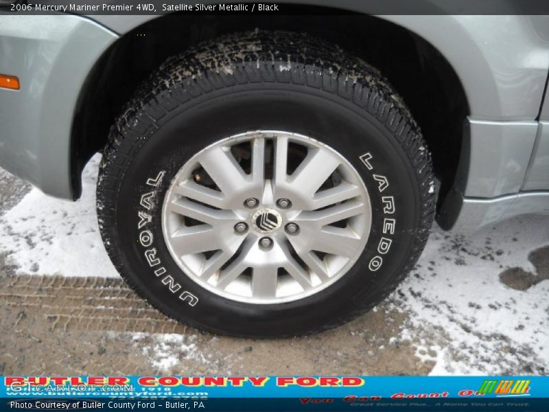 Satellite Silver Metallic / Black 2006 Mercury Mariner Premier 4WD