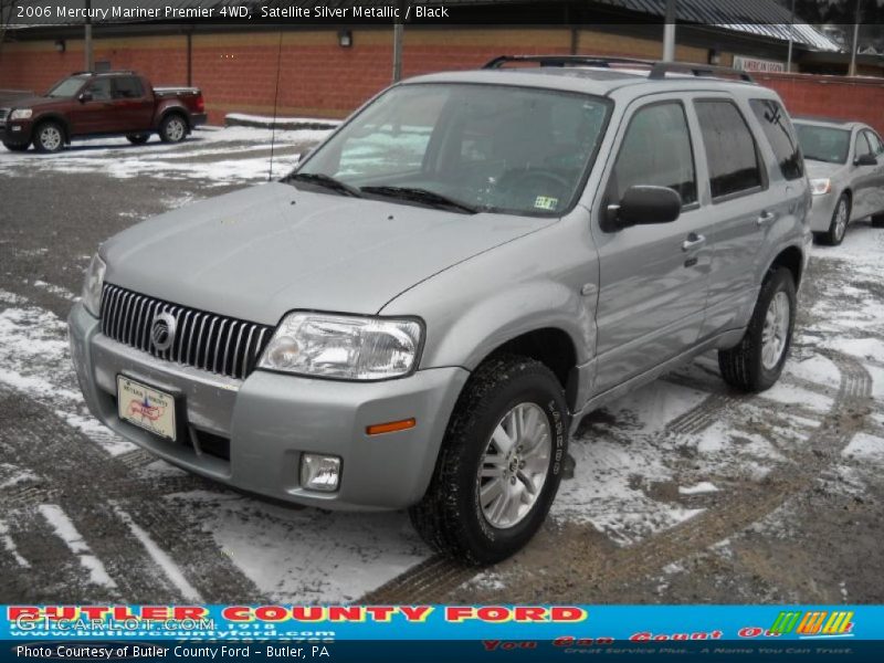 Satellite Silver Metallic / Black 2006 Mercury Mariner Premier 4WD