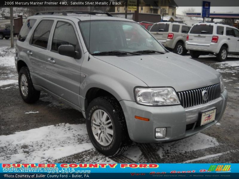 Satellite Silver Metallic / Black 2006 Mercury Mariner Premier 4WD