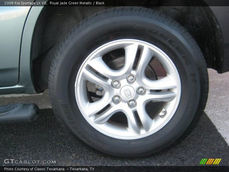 Royal Jade Green Metallic / Black 2008 Kia Sportage LX V6