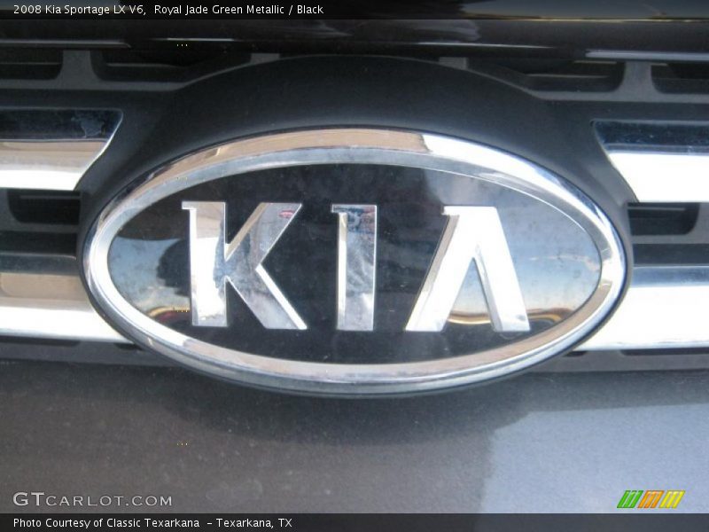 Royal Jade Green Metallic / Black 2008 Kia Sportage LX V6
