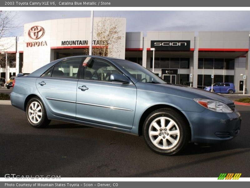 Catalina Blue Metallic / Stone 2003 Toyota Camry XLE V6