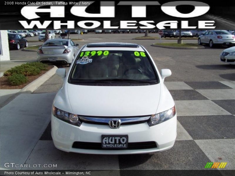 Taffeta White / Ivory 2008 Honda Civic EX Sedan