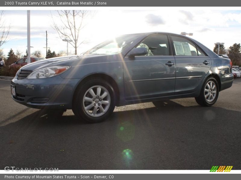 Catalina Blue Metallic / Stone 2003 Toyota Camry XLE V6