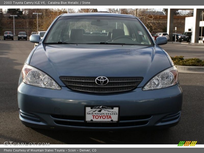 Catalina Blue Metallic / Stone 2003 Toyota Camry XLE V6