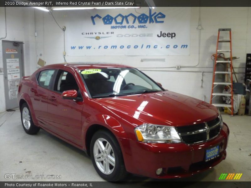 Inferno Red Crystal Pearl / Dark Slate Gray 2010 Dodge Avenger R/T