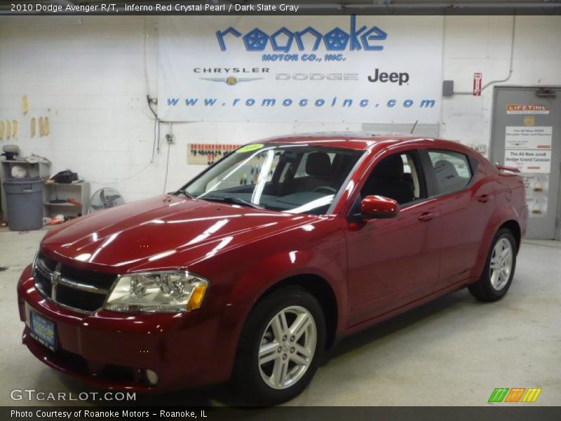 Inferno Red Crystal Pearl / Dark Slate Gray 2010 Dodge Avenger R/T