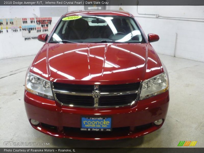 Inferno Red Crystal Pearl / Dark Slate Gray 2010 Dodge Avenger R/T