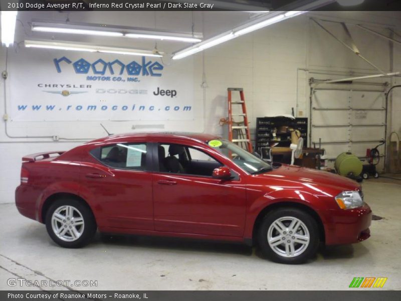 Inferno Red Crystal Pearl / Dark Slate Gray 2010 Dodge Avenger R/T