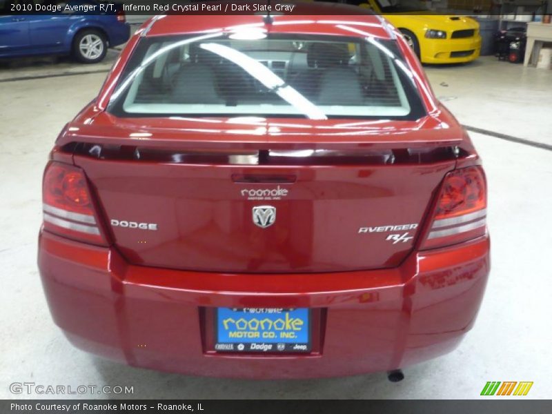 Inferno Red Crystal Pearl / Dark Slate Gray 2010 Dodge Avenger R/T