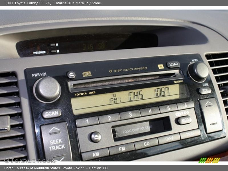 Catalina Blue Metallic / Stone 2003 Toyota Camry XLE V6