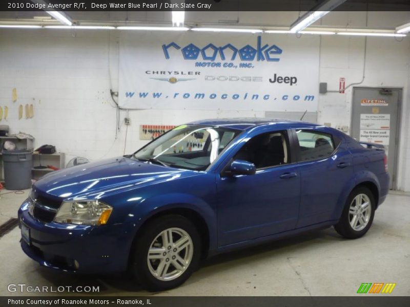 Deep Water Blue Pearl / Dark Slate Gray 2010 Dodge Avenger R/T