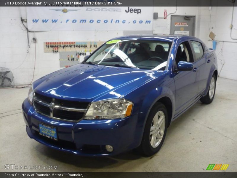 Deep Water Blue Pearl / Dark Slate Gray 2010 Dodge Avenger R/T
