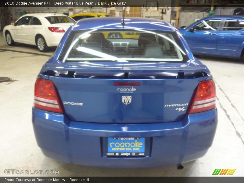 Deep Water Blue Pearl / Dark Slate Gray 2010 Dodge Avenger R/T
