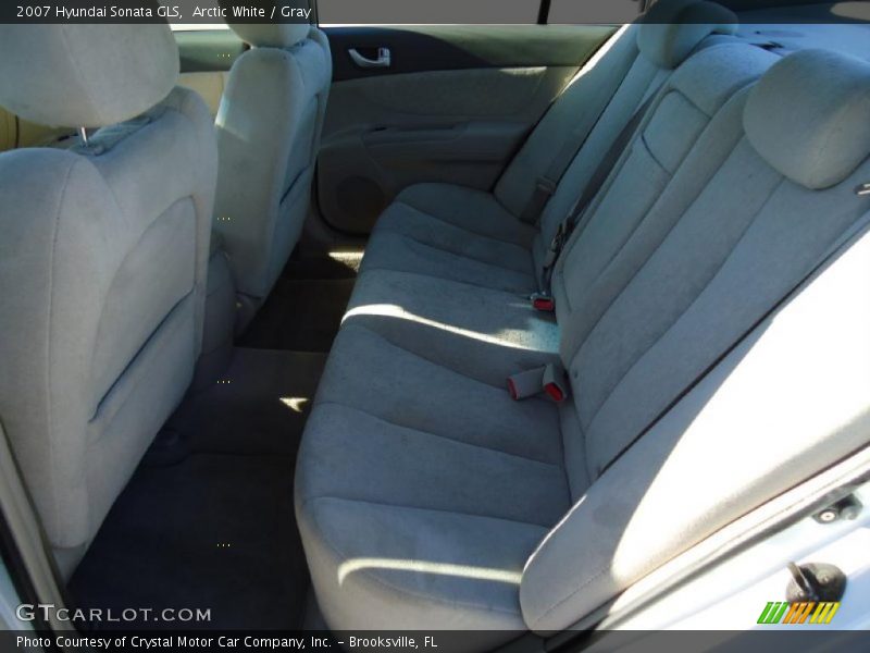 Arctic White / Gray 2007 Hyundai Sonata GLS