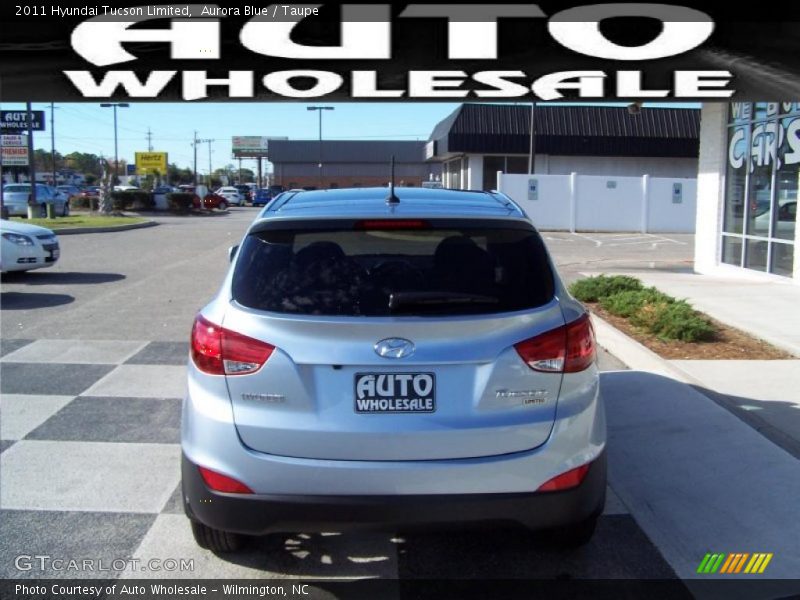 Aurora Blue / Taupe 2011 Hyundai Tucson Limited