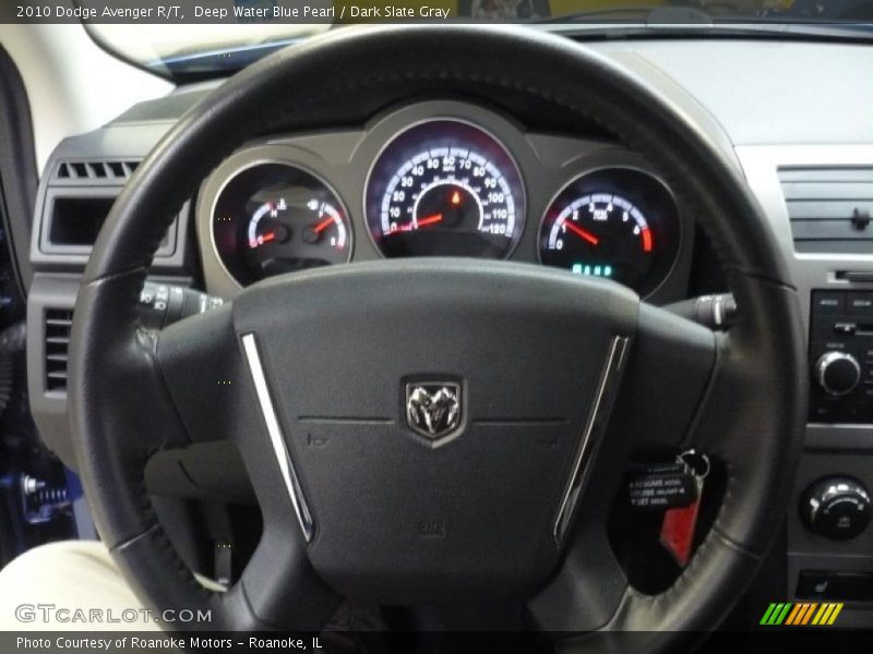 Deep Water Blue Pearl / Dark Slate Gray 2010 Dodge Avenger R/T