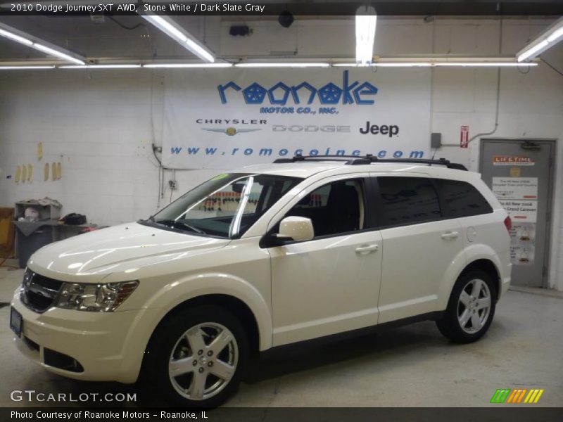 Stone White / Dark Slate Gray 2010 Dodge Journey SXT AWD