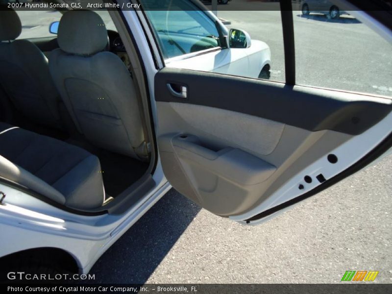 Arctic White / Gray 2007 Hyundai Sonata GLS