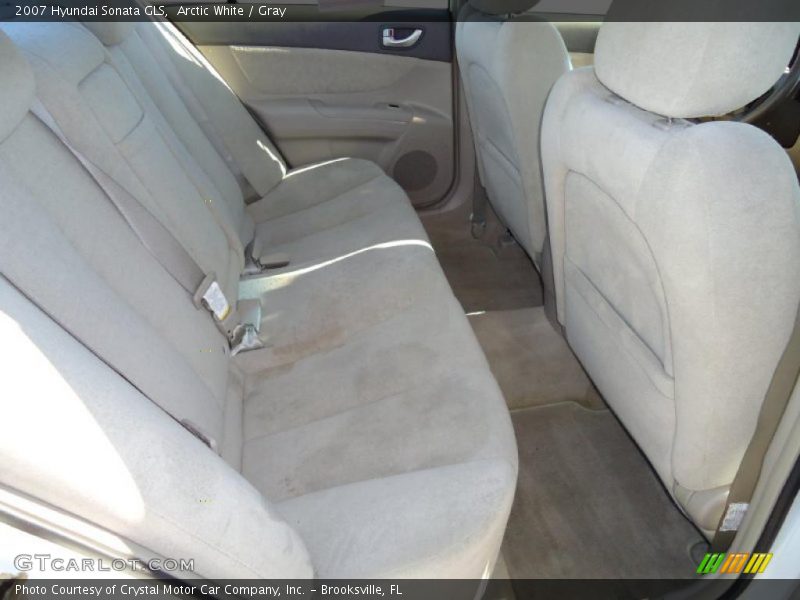 Arctic White / Gray 2007 Hyundai Sonata GLS